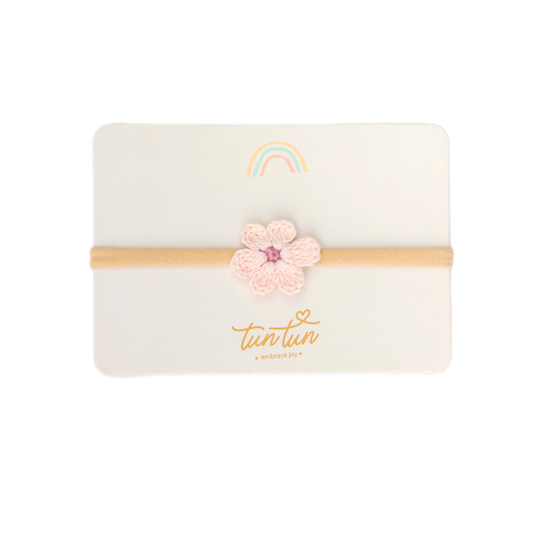 Flower headband - Baby pink and mauve