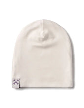 Load image into Gallery viewer, Natural white cotton beanie

