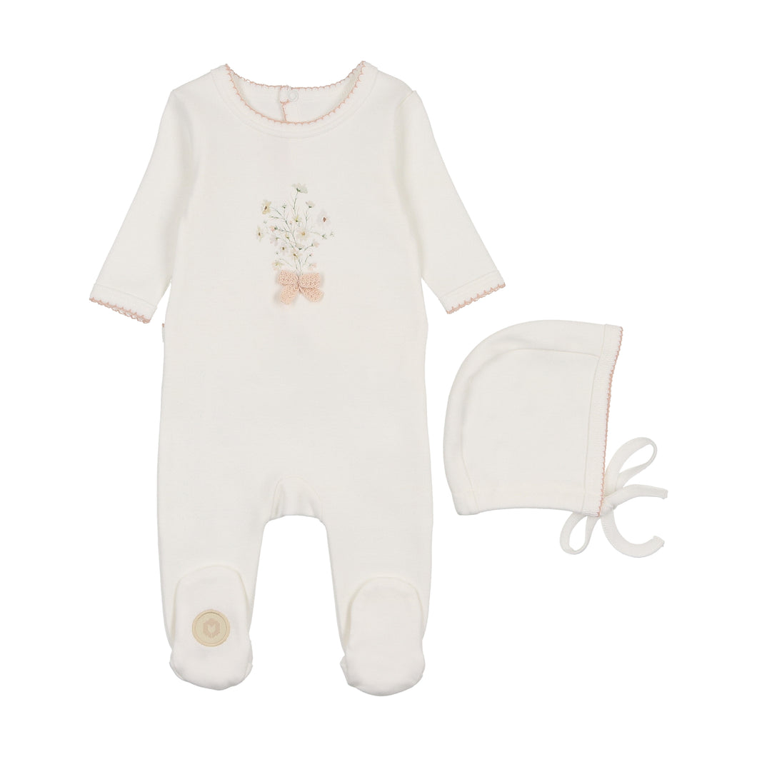 Nature's florals gift set - ivory and rose