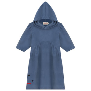 Terry shapes dress - 3/4 sleeves - blue