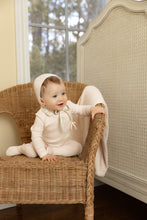Load image into Gallery viewer, Organic ditsy wrap layette set - champagne pink
