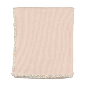 Organic ditsy wrap layette set - champagne pink