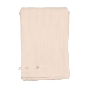 Organic ditsy pointelle layette set - champagne pink