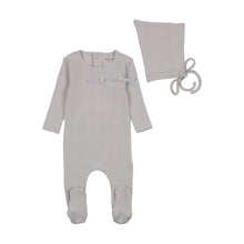 Load image into Gallery viewer, Organic ditsy pointelle layette set - fortress
