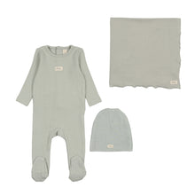 Load image into Gallery viewer, Pointelle bebe layette set - sea foam
