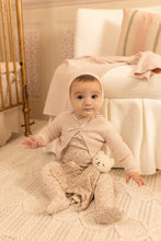 Load image into Gallery viewer, Petite fleurs footie and cardigan - Hushed pink

