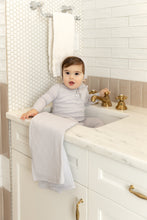 Load image into Gallery viewer, Petit ours pointelle layette set - london fog
