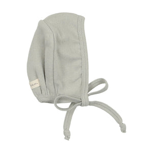 Pinpoint wrapover footie and bonnet - sea blue