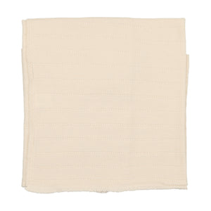 Pointelle knit layette set - Snow white