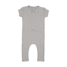 Load image into Gallery viewer, Pointelle Flowers Romper-Dusty Blue

