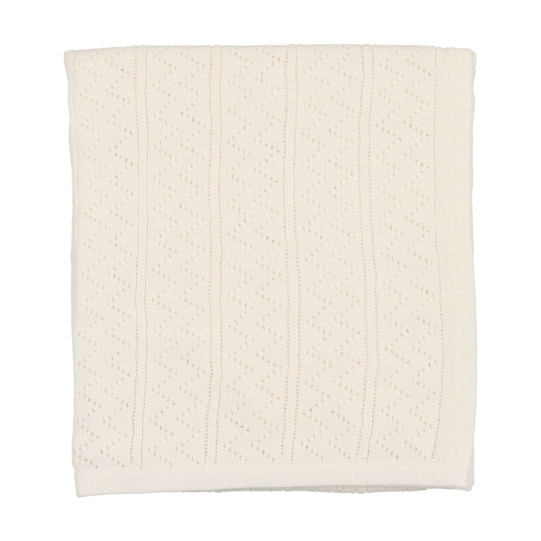 Pointelle wrap layette set - arctic white
