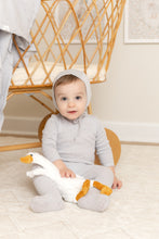 Load image into Gallery viewer, Pointelle Flowers-Dusty Blue Layette set
