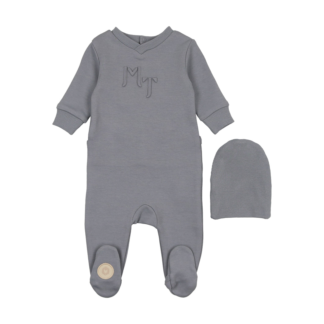 Posh print gift set - slate blue