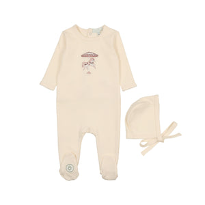 Prancing pony gift set - Ivory and pink