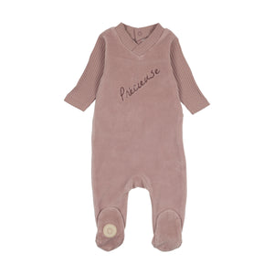 Precious moments footie - Mauve