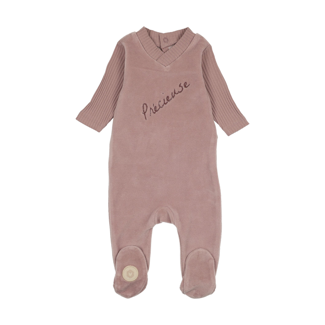 Precious moments footie - Mauve