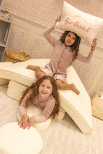 Load image into Gallery viewer, Prim trim velour loungewear - Old rose

