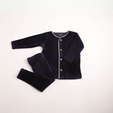 Load image into Gallery viewer, Prim trim velour loungewear - Captain blue
