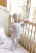 Load image into Gallery viewer, Print wrap layette set - steel blue
