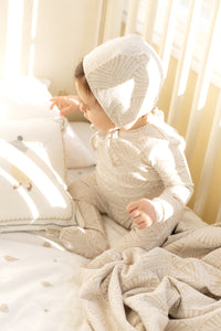 Print wrap layette set - moonlight