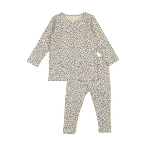 Printed set - French blue floral
