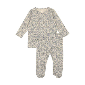 Printed set - French blue floral