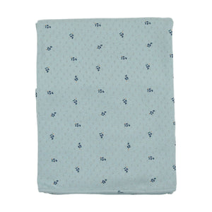 Printed pointelle layette set - dark base boy