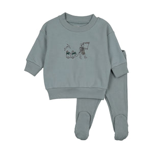 Promenade two piece - Blue fog