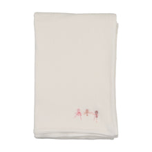 Load image into Gallery viewer, Rattles Pointelle-Chalk White Girls Blanket
