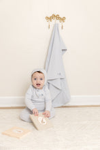 Load image into Gallery viewer, Rattles Pointelle-Sky Blue Layette set
