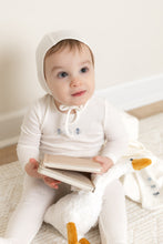 Load image into Gallery viewer, Rattles Pointelle-Chalk White Boys Layette set
