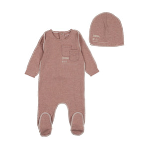 Sewing pattern layette set - tea rose