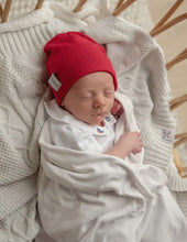 Load image into Gallery viewer, Red cotton beanie
