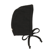 Load image into Gallery viewer, Cardigan footie and bonnet - black
