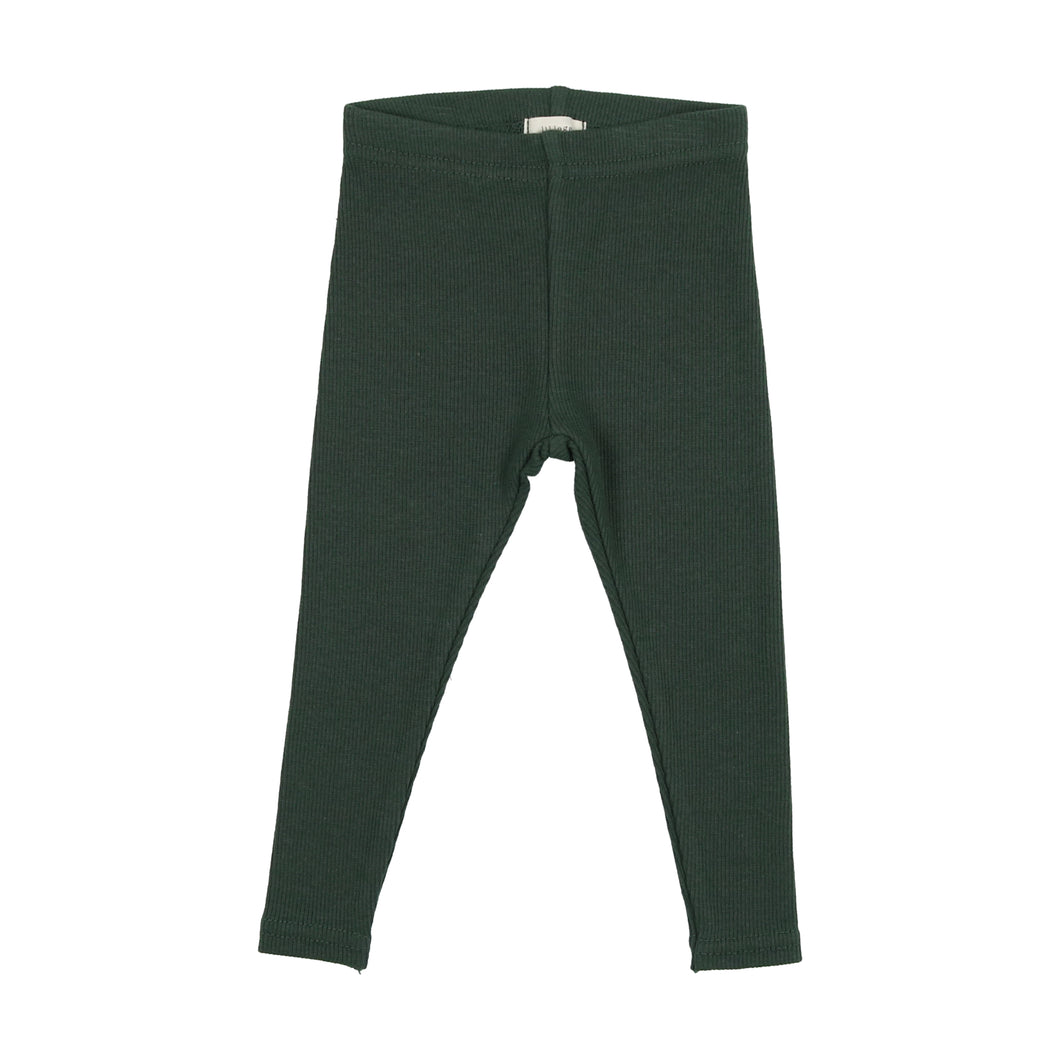 Ribbed leggings - Green