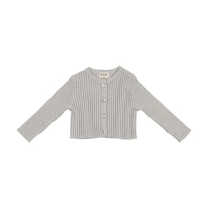 Ribbed knit cardigan - fortress