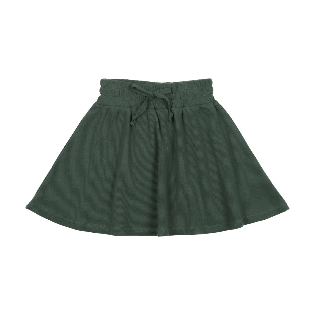 Ribbed skirt - green