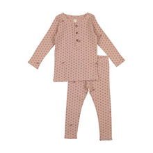 Load image into Gallery viewer, Ribbed star lounge set - pink/rose
