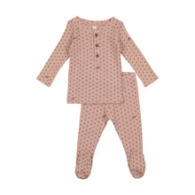 Load image into Gallery viewer, Ribbed star lounge set - pink/rose
