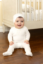 Load image into Gallery viewer, Ribbon applique layette set - chalk white girls
