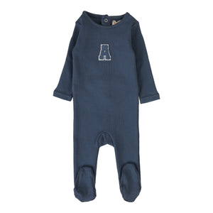 Sherpa footie - Off blue
