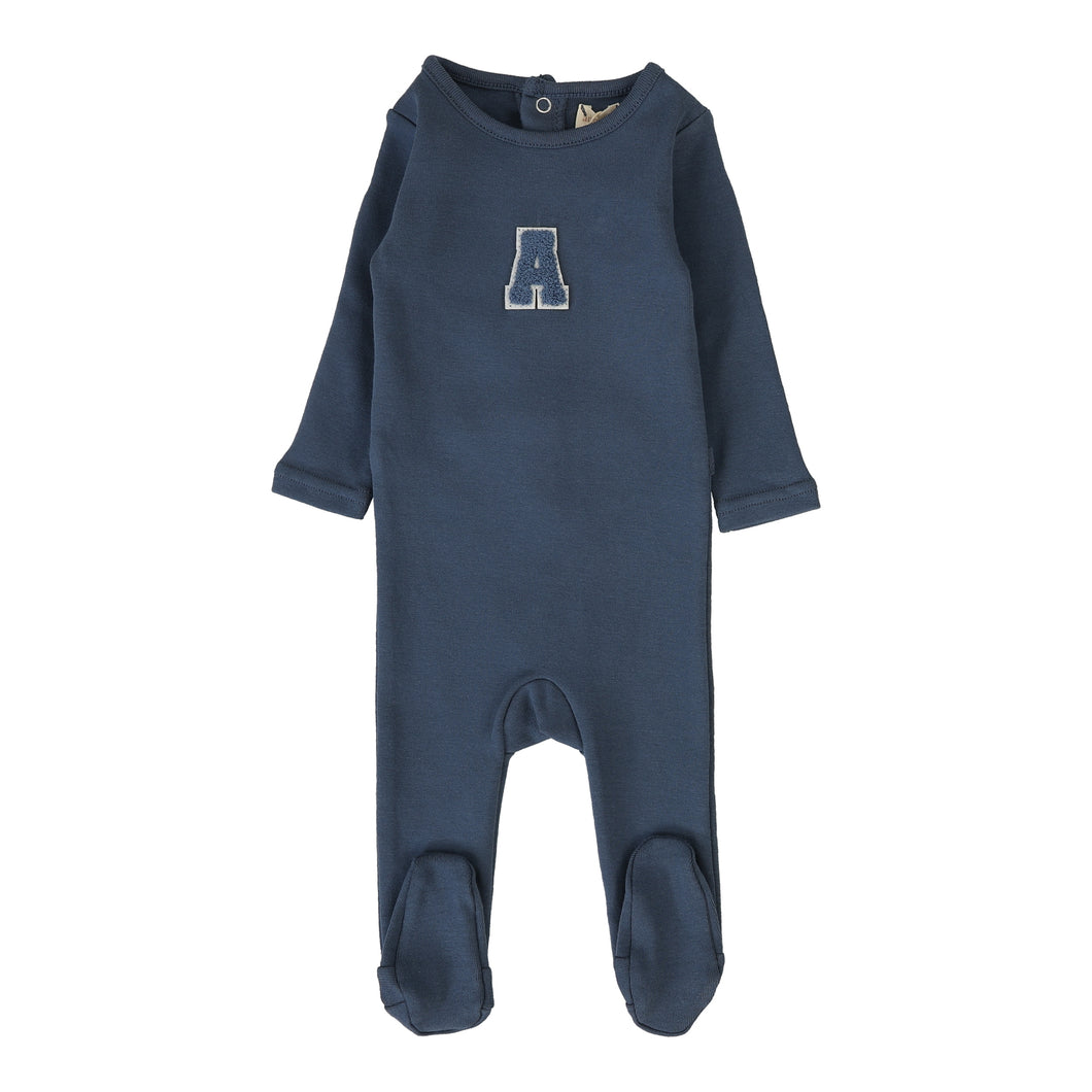 Sherpa footie - Off blue