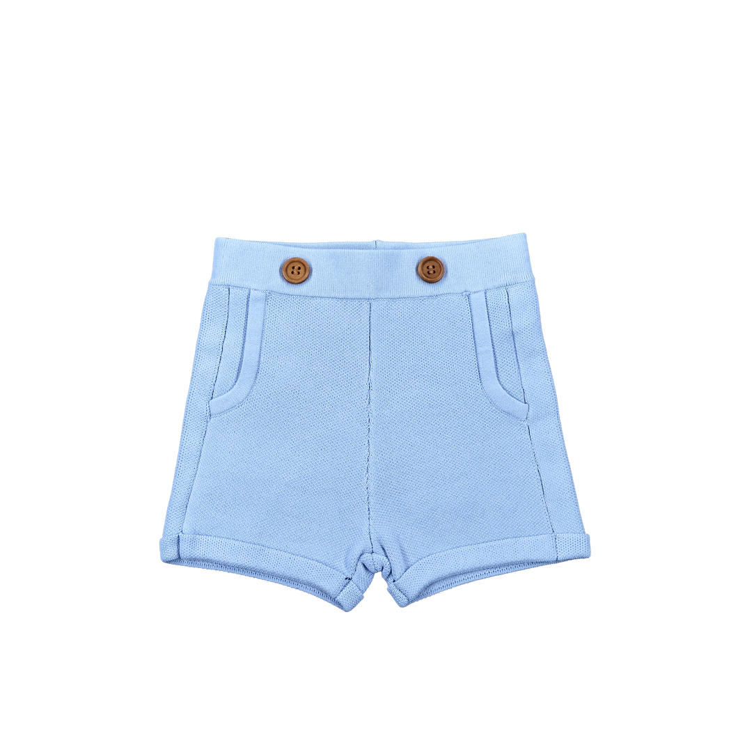 Ace shorts knit - Soft blue