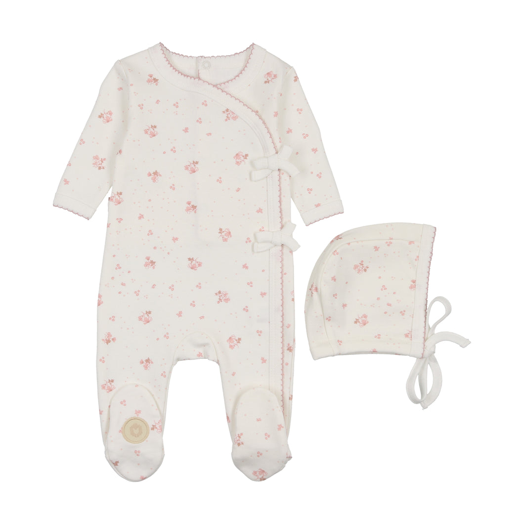 Scattered blossoms gift set - ivory and pink