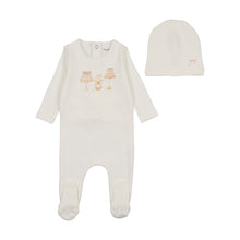 Load image into Gallery viewer, Shades of baby footie and beanie - chalk white girls
