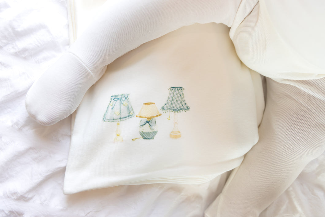 Shades of baby layette set - chalk white boys