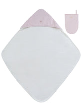 Load image into Gallery viewer, Little crown towel + mit set - Pink
