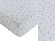 Load image into Gallery viewer, Up and away bassinet sheet - Blue
