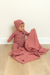 Snuggle soft layette set - Cranberry