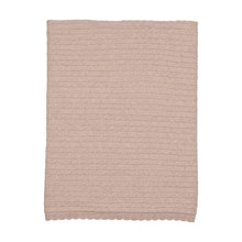 Load image into Gallery viewer, Soft cable knit outfit layette set - marled pink
